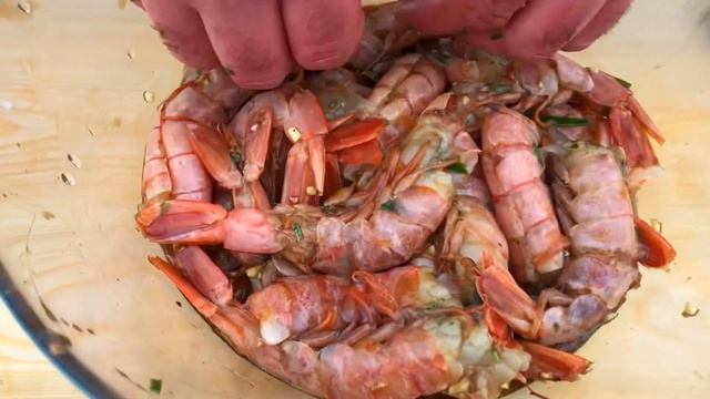 Лангустины в маринаде на мангале смотреть онлайн