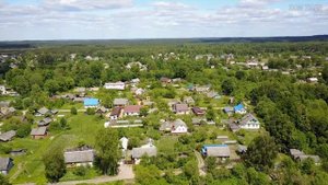 Идрица с высоты птичьего полёта. Посёлок Идрица, Себежский район, Псковская область. Idritsa, Russi