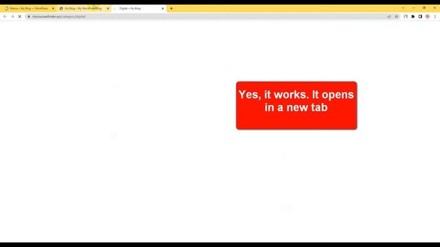 How to open WordPress navigation menu links at a new tab | Wordpress tricks and tips
