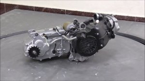 Двигатель для квадроциклов, 180 куб.см., масляное охлаждение, кик+электро