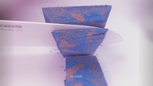 Резка кинетического песка, очень приятный звук ASMR