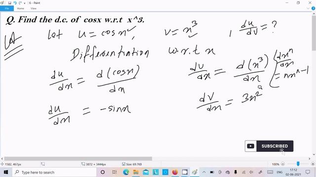 Find derivative of cosx with respect to x³ смотреть онлайн