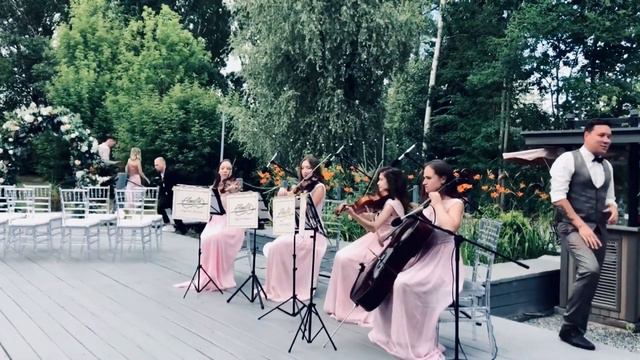 Летняя свадебная регистрация - струнный квартет "Амели" смотреть онлайн