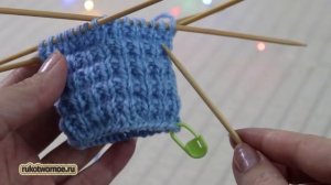 ✔ОБЪЕМНЫЙ УЗОР СПИЦАМИ | ПРОСТО И КРАСИВО | ТОЛЬКО ЛИЦЕВЫЕ И ИЗНАНОЧНЫЕ ПЕТЛИ!