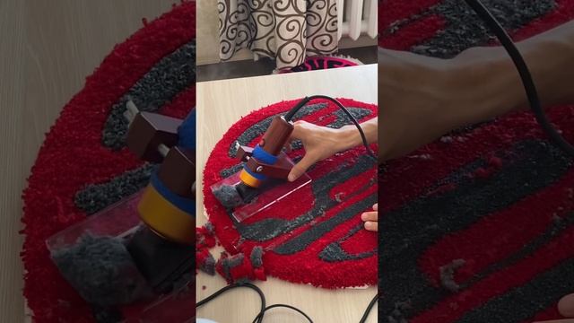 Стрижка ковра/ Тафтинг #rugs #tufting #тафтинг #ковры #процесс #tuftingrugs #залипательноевидео