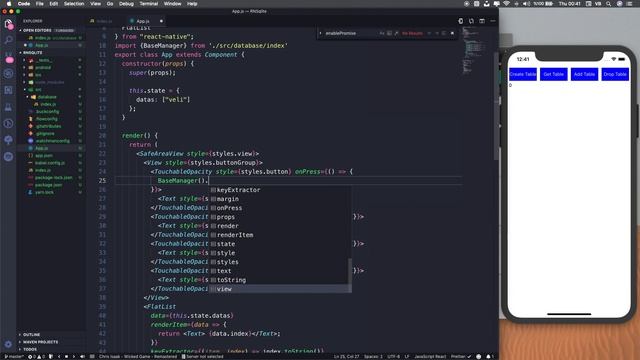 React Native - SQLite смотреть онлайн
