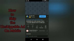 How to Skip UnSkippable Ads on YouTube App