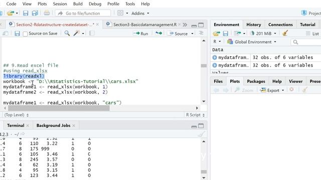 Reading Excel files in R programming          #rprogramming