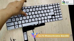 Laptop Keyboard For MSI GL76 Series Keyboard Installation and Replacement