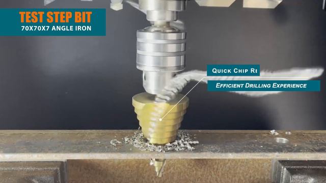 CORTOOL Large HSS Spiral Groove Step Drill Bit 12 Sizes Titanium High Speed Steel 1 4 to 2 3 8 Inch