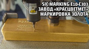 Маркировка золотых слитков на заводе Красцветмет с SIC Marking e10-c303