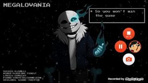 Undertale sans vs frisk (mini animation) Chara vs sans megalovania piano cover sans version