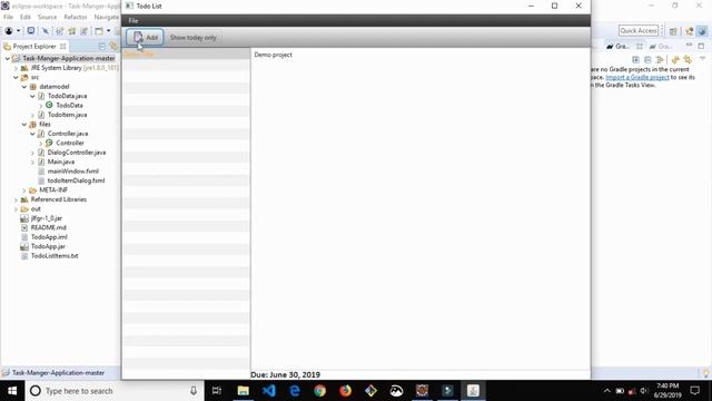 Simple Task Manager In Java | Source Code & Projects смотреть онлайн