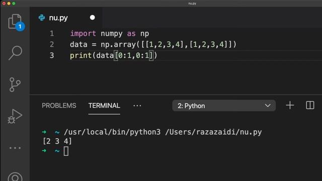 Python NumPy Tutorial for Absolute Beginners - #4 Array Slicing, Indexing & Looping