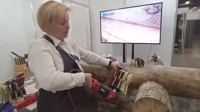 Шлифуем сруб системами DE-TERO® смотреть онлайн