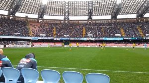 Boato Stadio San Paolo al gol di Edinson Cavani Napoli Pescara 5 a 1