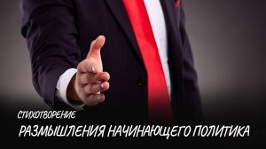 Размышления начинающего политика #стих