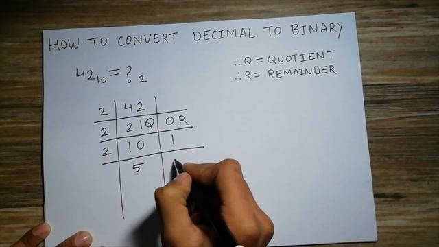 How to convert Decimal to Binary | Number system | Computer Science Basics | Base Conversion