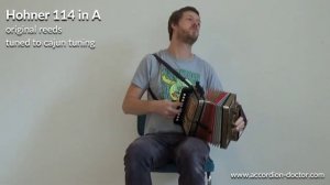 Creole Stomp on Cajun Accordion Hohner 114  4-stop tuned in A | by Accordion Doctor