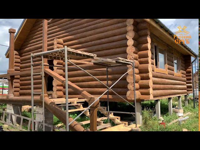 Новенький дом 8х8 в чашу на отделке смотреть онлайн