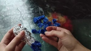 Шишка из синельной проволоки. Новогоднее украшение. Поделки из синельной проволоки.