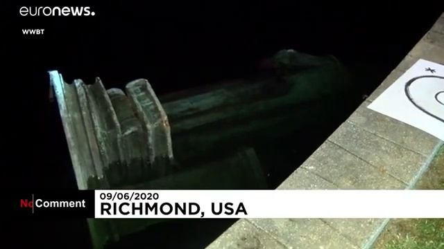 Активисты BlackLivesMatter в США снесли памятник Христофору Колумбу смотреть онлайн
