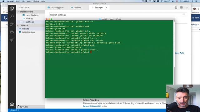 TypeScript Quickly. Lesson 18. Configuring VS Code to use a specific version of tsc смотреть онлайн