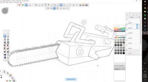 Industrial Design Sketch Timelapse - Chainsaw