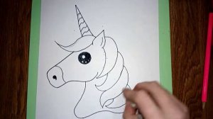 #3 Как нарисовать единорога. Урок рисования. ЕДИНОРОГ.
