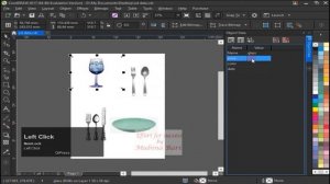 Corel draw 2017  class 118 window menu  docker object data manager Urdu/Hindi