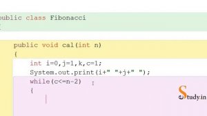 Java : Fibonacci Series Using While Loop