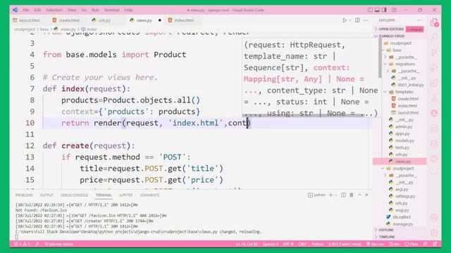 #2 Get and Delete data in Django | Django Crud