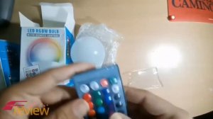 Led RGBW bulb with remote control 2020