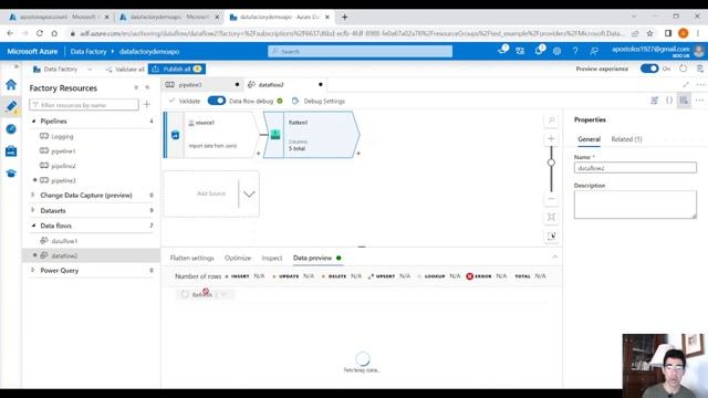 Azure Data Factory: Parse Nested Json with Data Flows смотреть онлайн