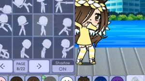 |Как убрать тень под гача персонажем в Gacha Life?|