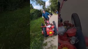 Мотоблок Мтз 05 Беларусь и конная косилка КТ 1 (MTZ Belarus)