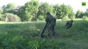 Работа мотострелкового подразделения Западного военного округа в ходе спецоперации — видео