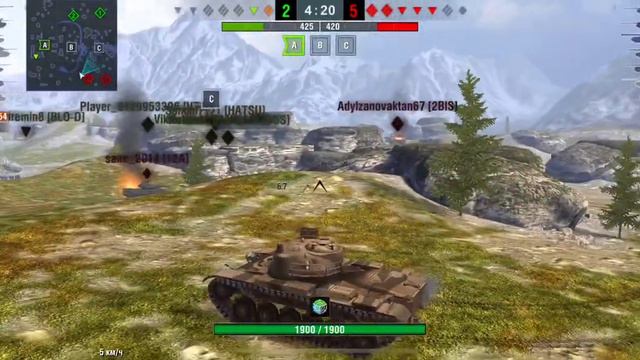 ВДВОЁМ ПРОТИВ ВСЕЙ КОМАНДЫ WOT BLITZ M60 ТАЩИТ смотреть онлайн