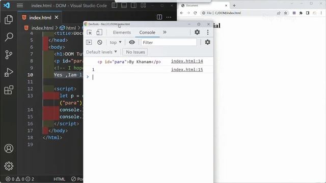 JavaScript DOM - Identifying Nodes ||Tutorial - 24|| JavaScript Tutorial for Beginners  - 94