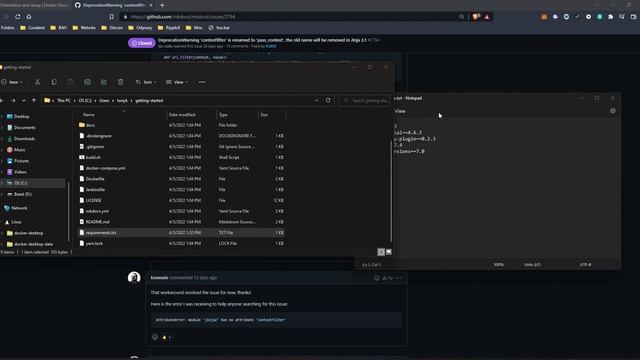 Fix Jinja2 Error in DOCKER Getting Started Tutorial ? смотреть онлайн