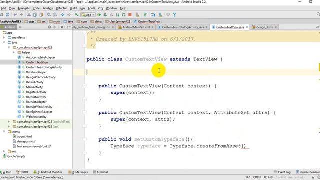 Nepali android tutorial Class 22 CustomFont, customView смотреть онлайн