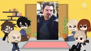 avengers react to the falcon and the winter soldier // 1/2