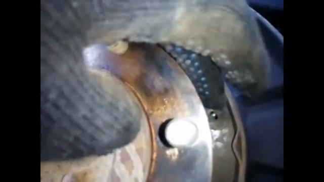 Opel Frontera B, замена колодок ручного тормоза. смотреть онлайн