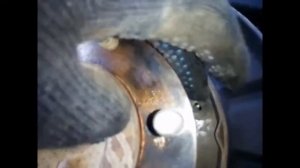 Opel Frontera B, замена колодок ручного тормоза.