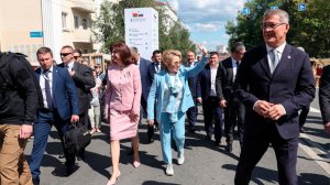 Матвиенко и Кочанова открыли выставку достижений народного хозяйства регионов России и Беларуси