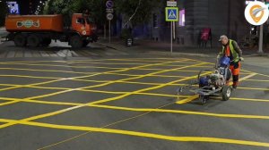 Визуальная помощь водителям и пешеходам: 
в Уфе появились новые разметки-«вафельницы»