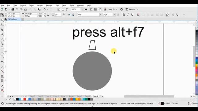 How To Duplicate Objects Around A Circle - CorelDraw Tutorial смотреть онлайн