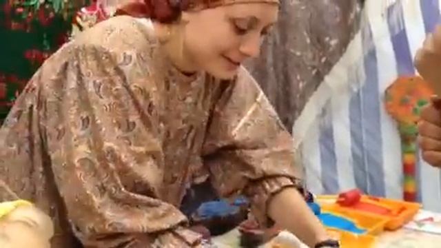 Как сделать набивной расписной посадский платок