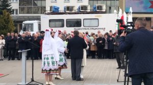 На площади Победы в Витебске обновили областную и городскую доски Почета