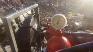 Опрессовщик из домкрата---Компрессор АК 150 тест.340 атм.